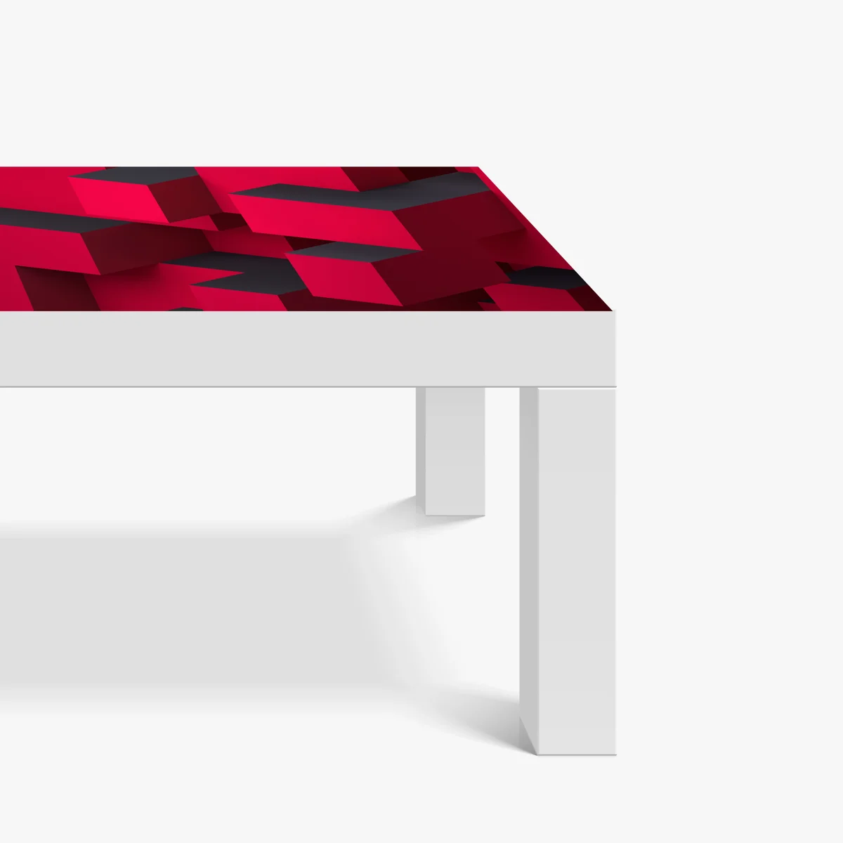 Tischaufkleber und Schreibtischaufkleber kräftige rote geometrische blöcke Tischaufkleber und Schreibtischaufkleber kräftige rote geometrische blöcke