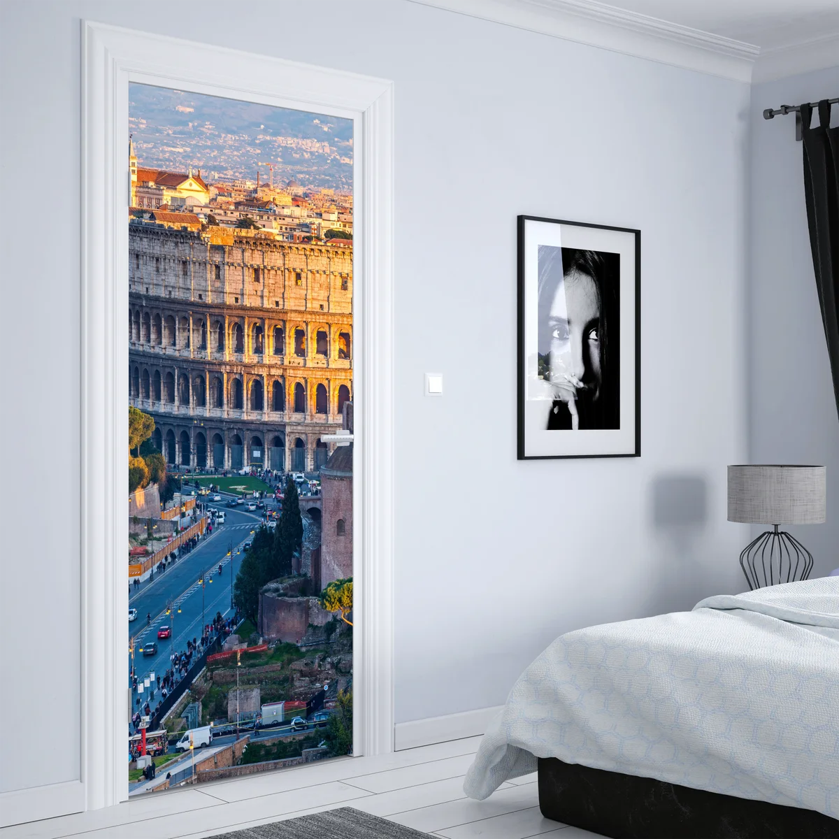 Türaufkleber goldenes kolosseum bei sonnenuntergang, Rom Türaufkleber goldenes kolosseum bei sonnenuntergang, Rom