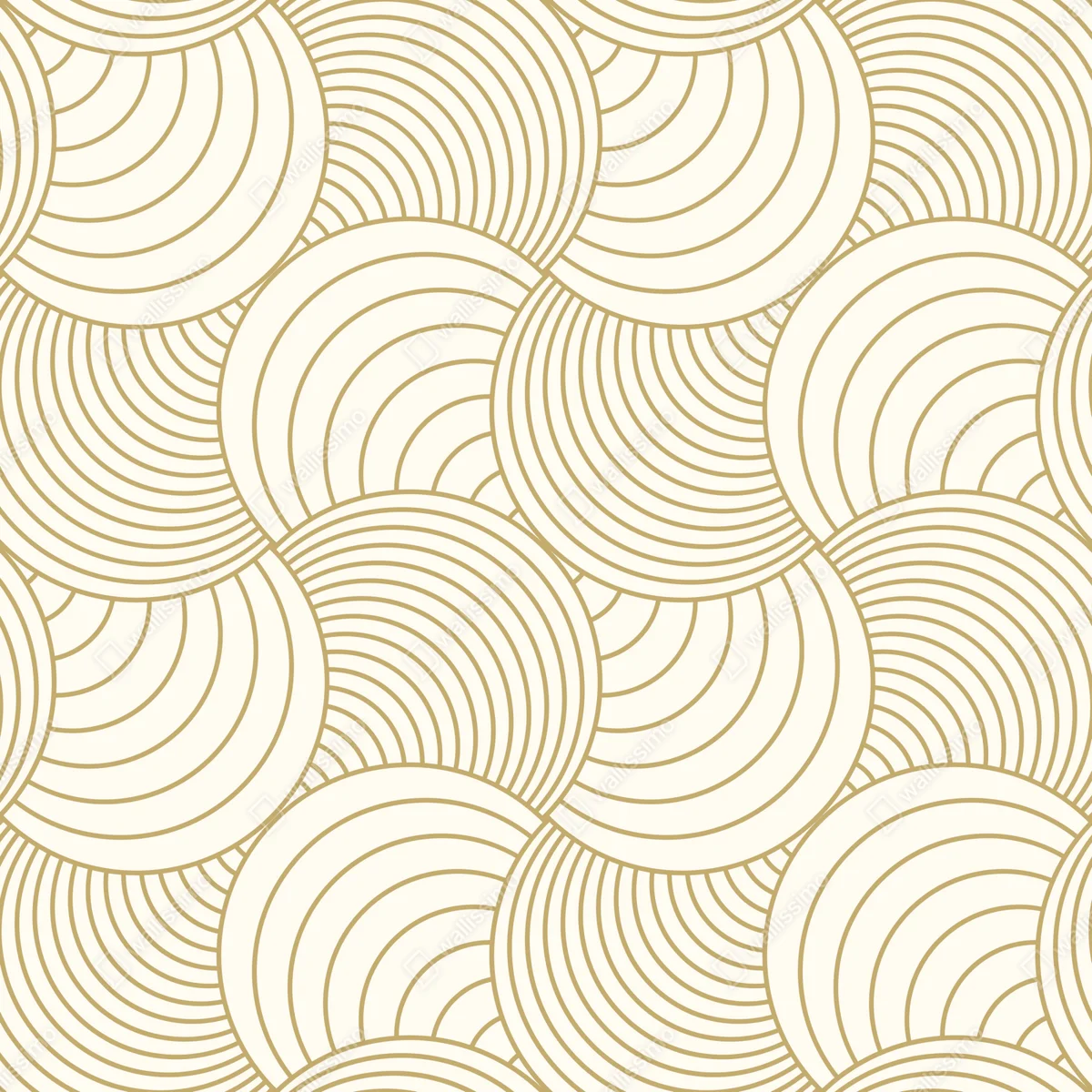 Kühlschrankaufkleber goldenes art deco kreismuster Kühlschrankaufkleber goldenes art deco kreismuster