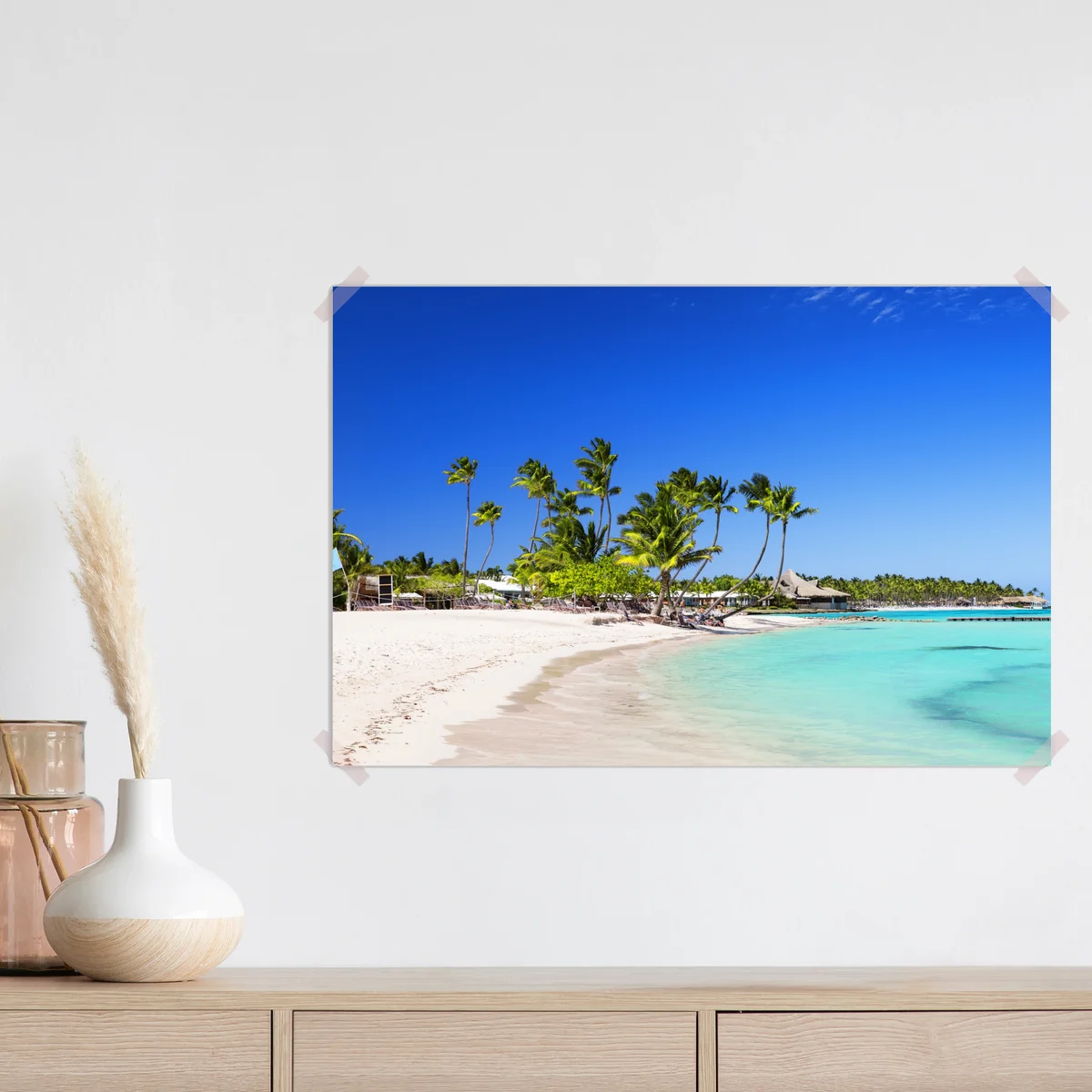Poster tropischer strand in Cap Cana Poster tropischer strand in Cap Cana