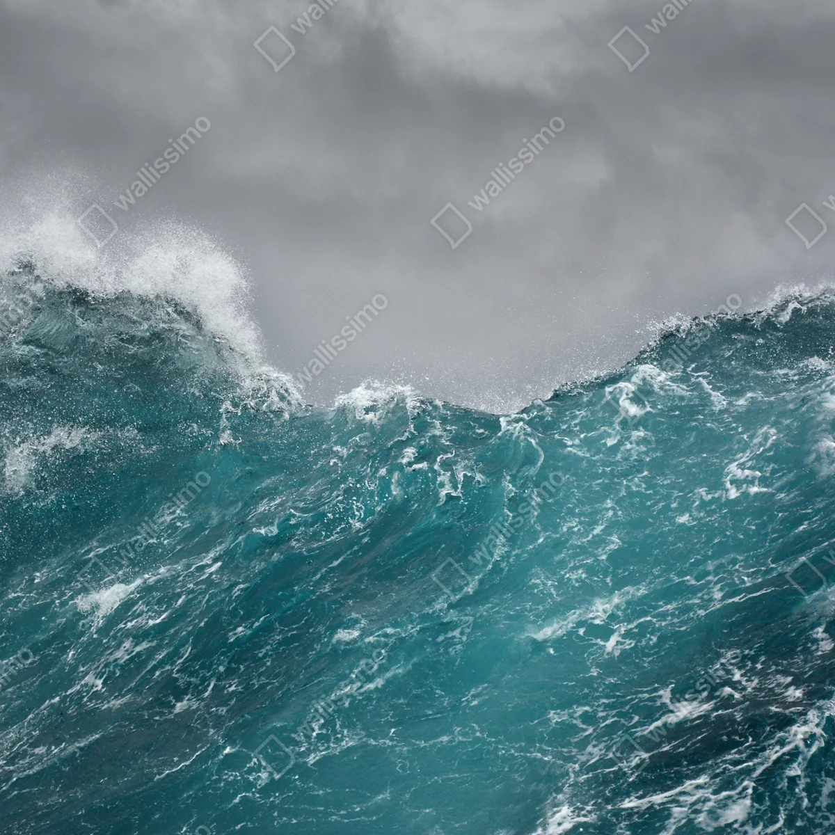 Leinwandbild turbulente türkisfarbene ozeanwellen Leinwandbild turbulente türkisfarbene ozeanwellen