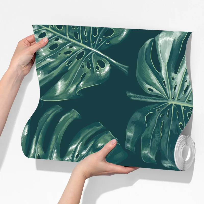 Fototapete tropisches monstera-blattmuster Fototapete tropisches monstera-blattmuster