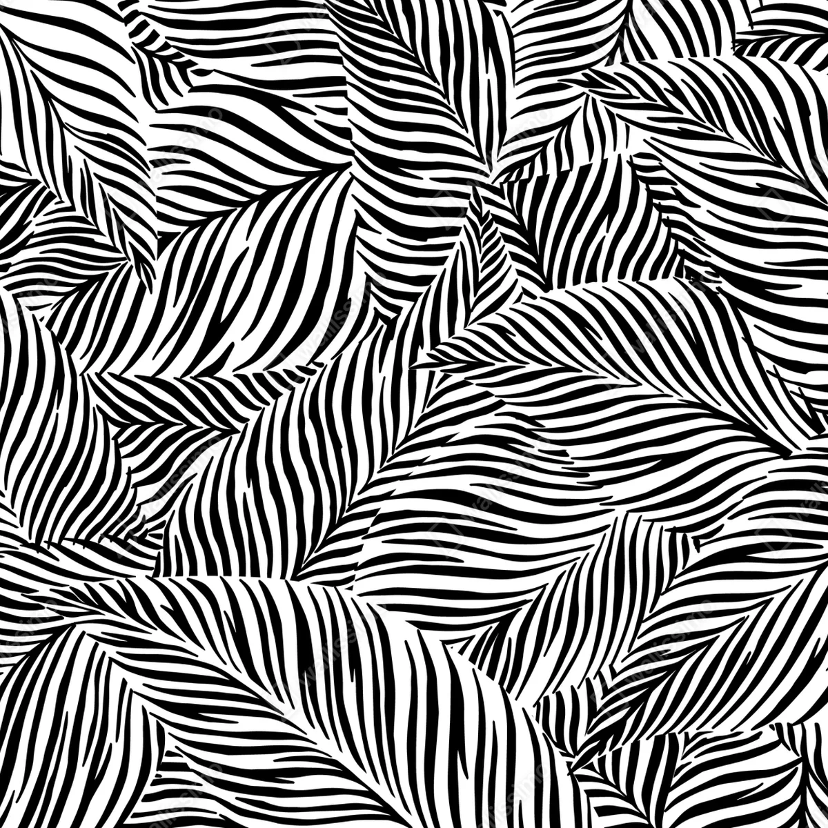 Leinwandbild monochromes tropisches blattmuster Leinwandbild monochromes tropisches blattmuster