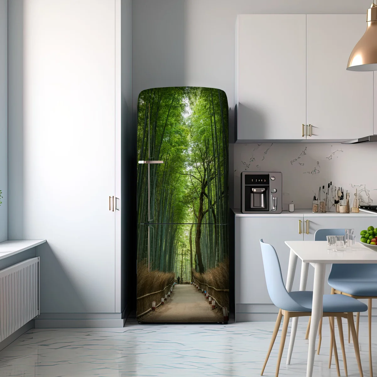 Kühlschrankaufkleber ruhiger bambushainpfad Kühlschrankaufkleber ruhiger bambushainpfad