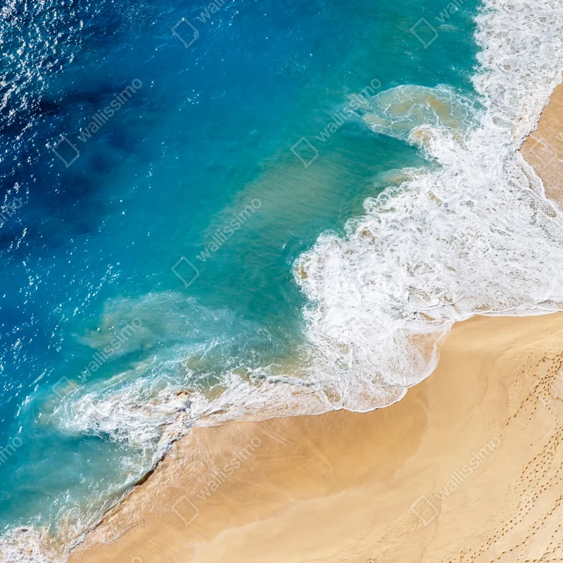 Leinwandbild luftaufnahme türkisfarbener strand Leinwandbild luftaufnahme türkisfarbener strand