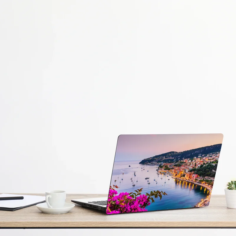 Laptop-Aufkleber sonnenuntergang über Villefranche-sur-Mer