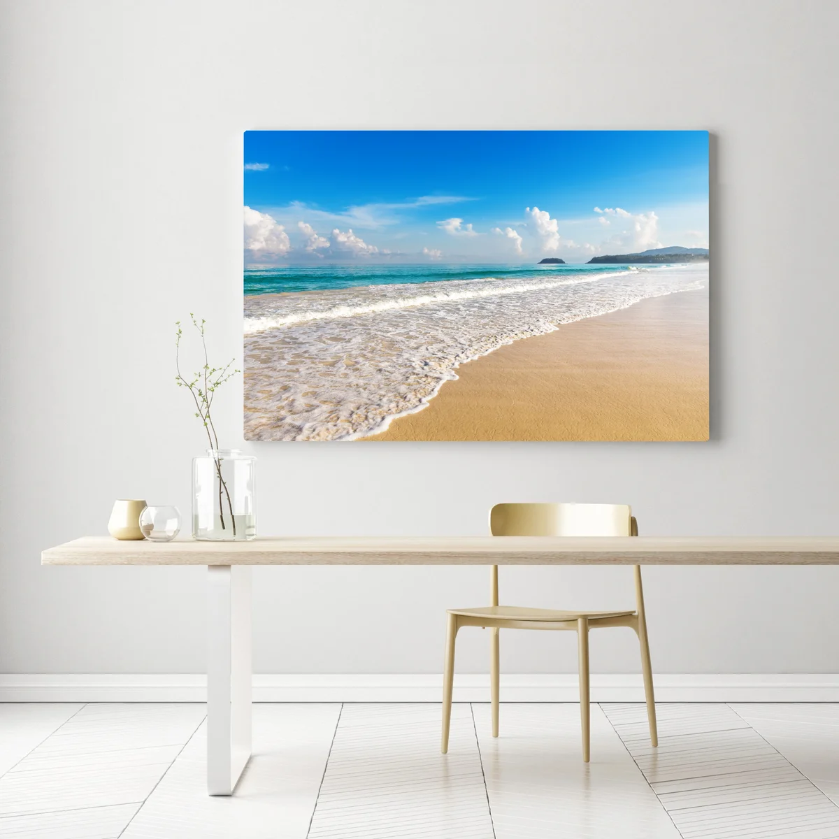 Leinwandbild Karon strand, Phuket: ruhige meeresansicht Leinwandbild Karon strand, Phuket: ruhige meeresansicht