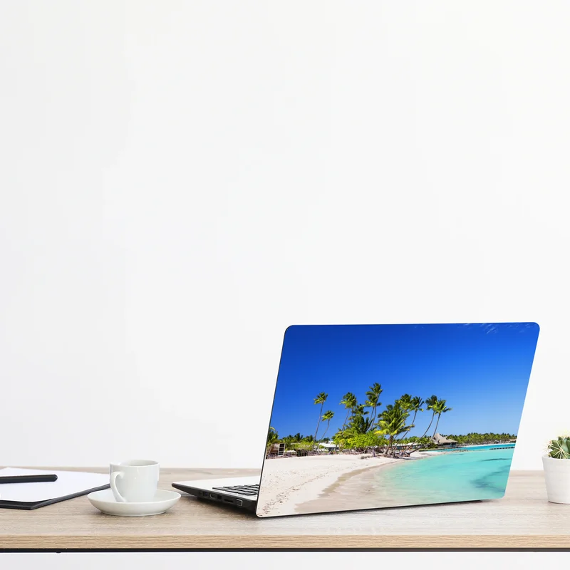 Laptop-Aufkleber tropischer strand in Cap Cana