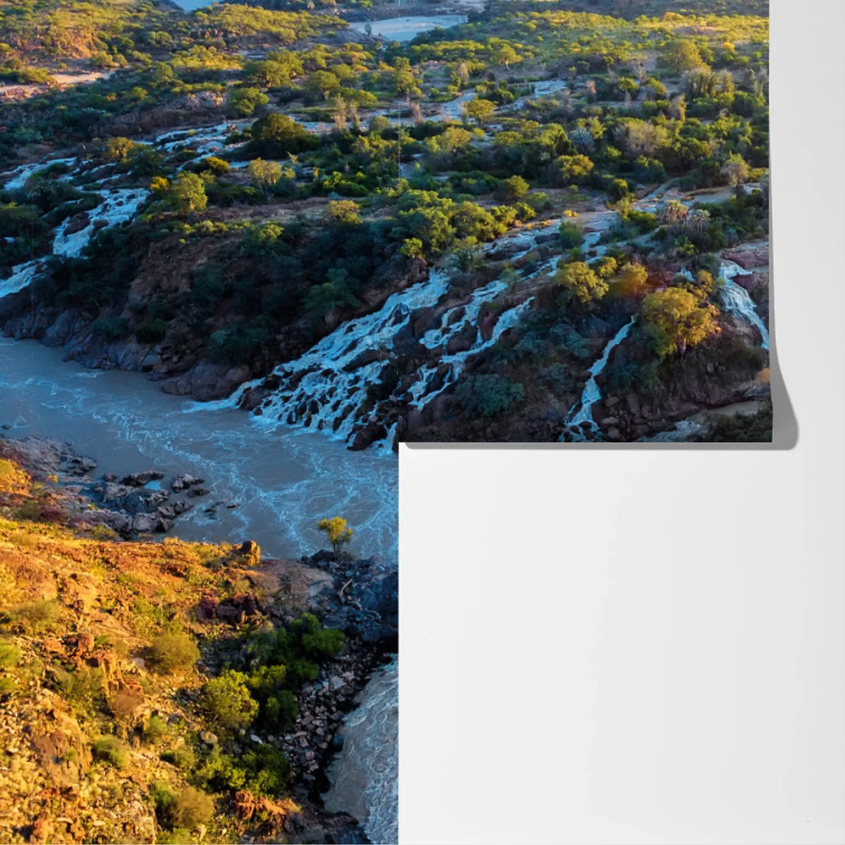 Fototapete sonnenaufgang bei Epupa Falls am Kunene Fototapete sonnenaufgang bei Epupa Falls am Kunene