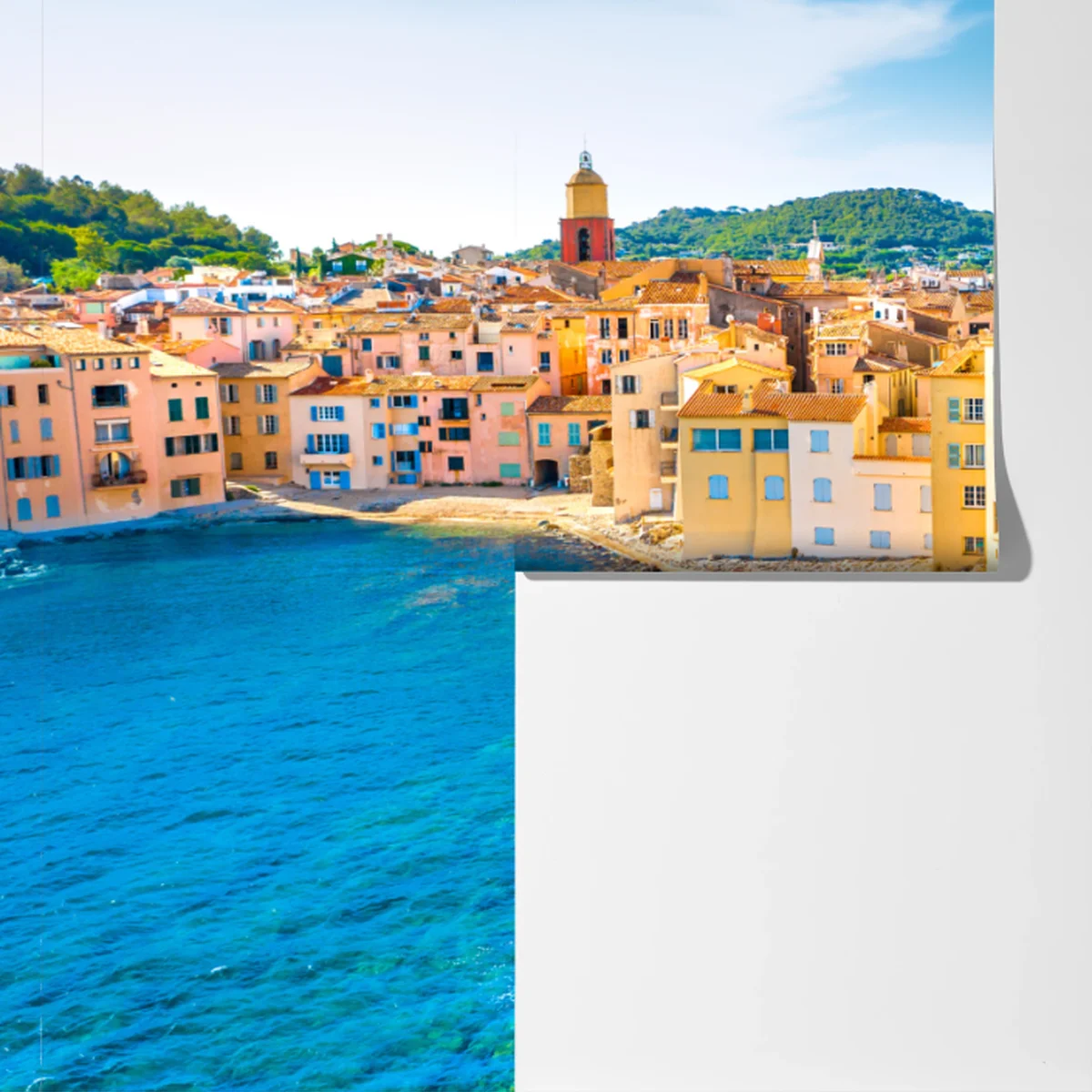 Fototapete sonniger Mittelmeerhafen Fototapete sonniger Mittelmeerhafen