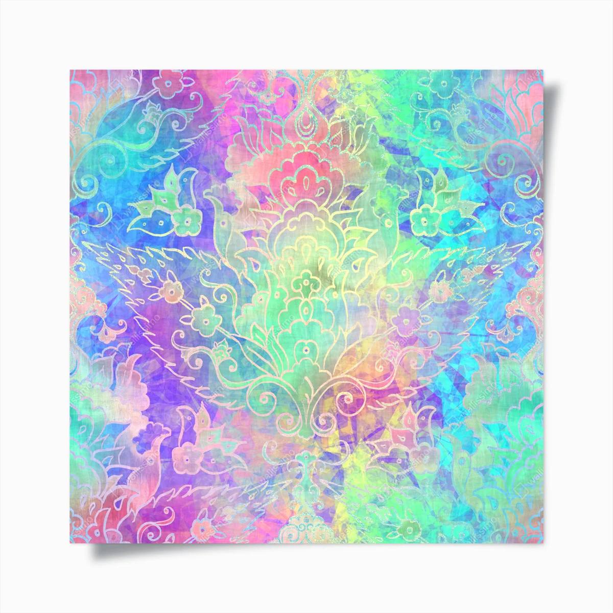 Poster pastell boho floral mandala muster • Poster bei Wallnifity® Poster pastell boho floral mandala muster • Poster bei Wallnifity®