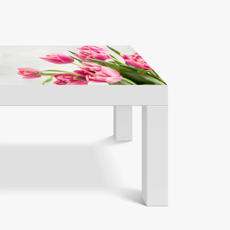 Tischaufkleber und Schreibtischaufkleber eleganter strauß rosa tulpen Tischaufkleber und Schreibtischaufkleber eleganter strauß rosa tulpen