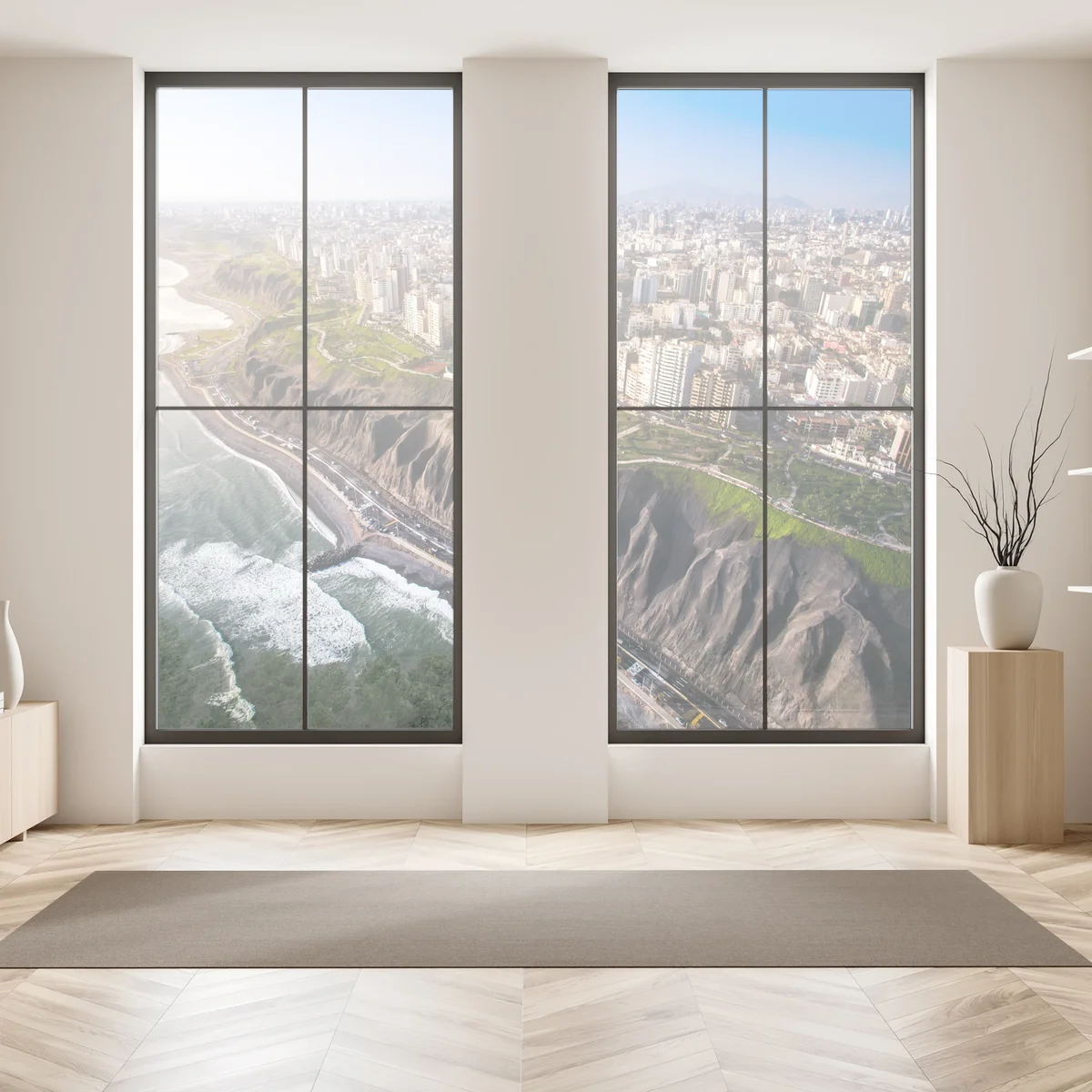 Fensteraufkleber panorama der küste Miraflores, Lima Fensteraufkleber panorama der küste Miraflores, Lima