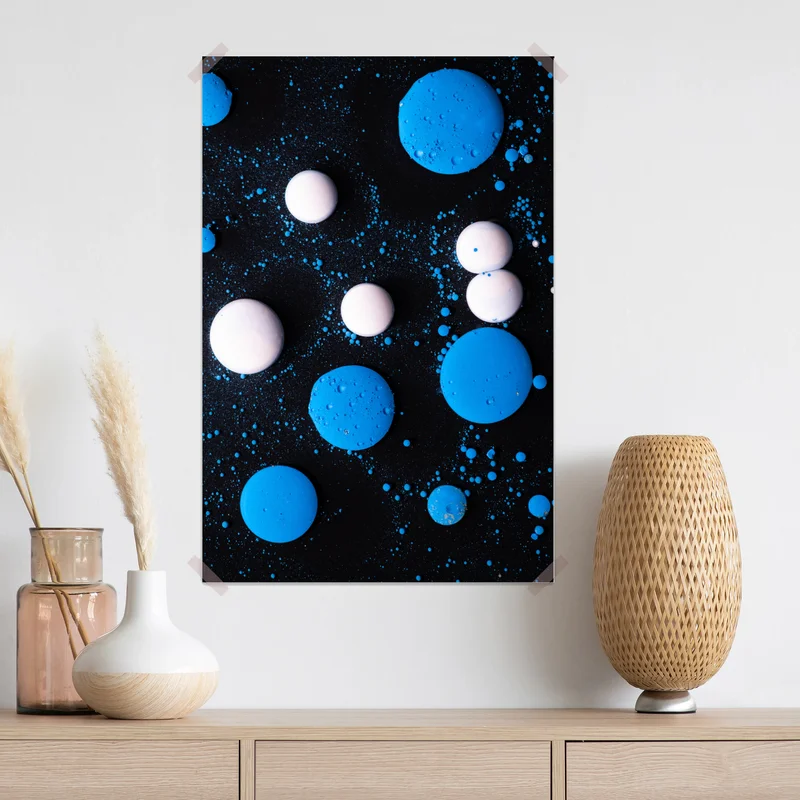 Poster blaues marmor flüssigmuster Poster blaues marmor flüssigmuster