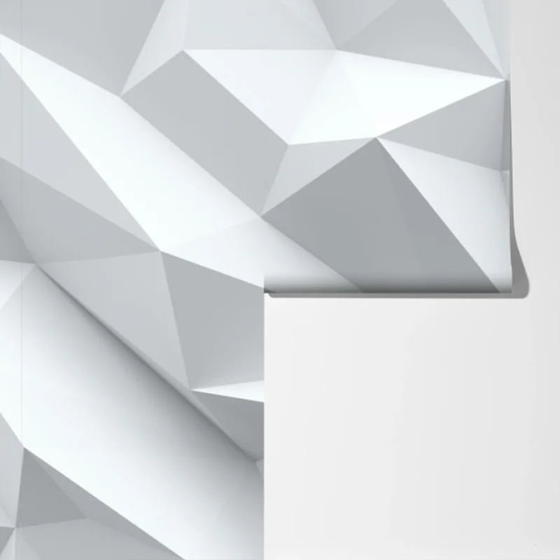 Fototapete weißes dreidimensionales low-poly geometrisches muster Fototapete weißes dreidimensionales low-poly geometrisches muster