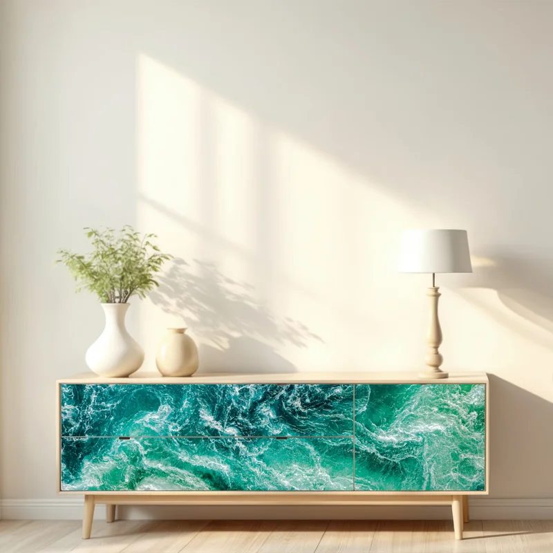 Repositionierbarer Aufkleber maelstrom bei Saltstraumen, Norwegen Repositionierbarer Aufkleber maelstrom bei Saltstraumen, Norwegen