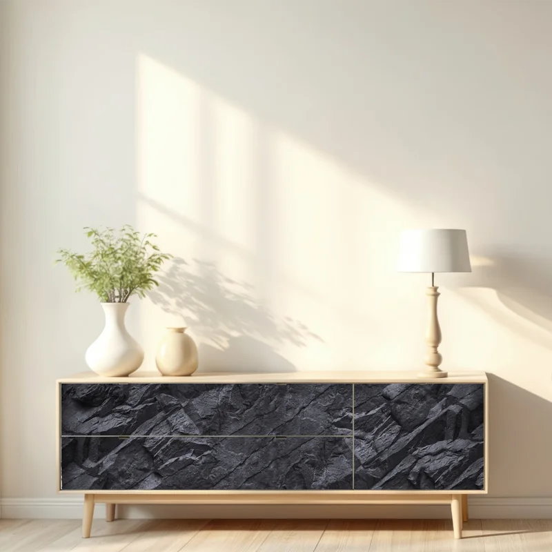 Repositionierbarer Aufkleber dunkle steintextur Repositionierbarer Aufkleber dunkle steintextur