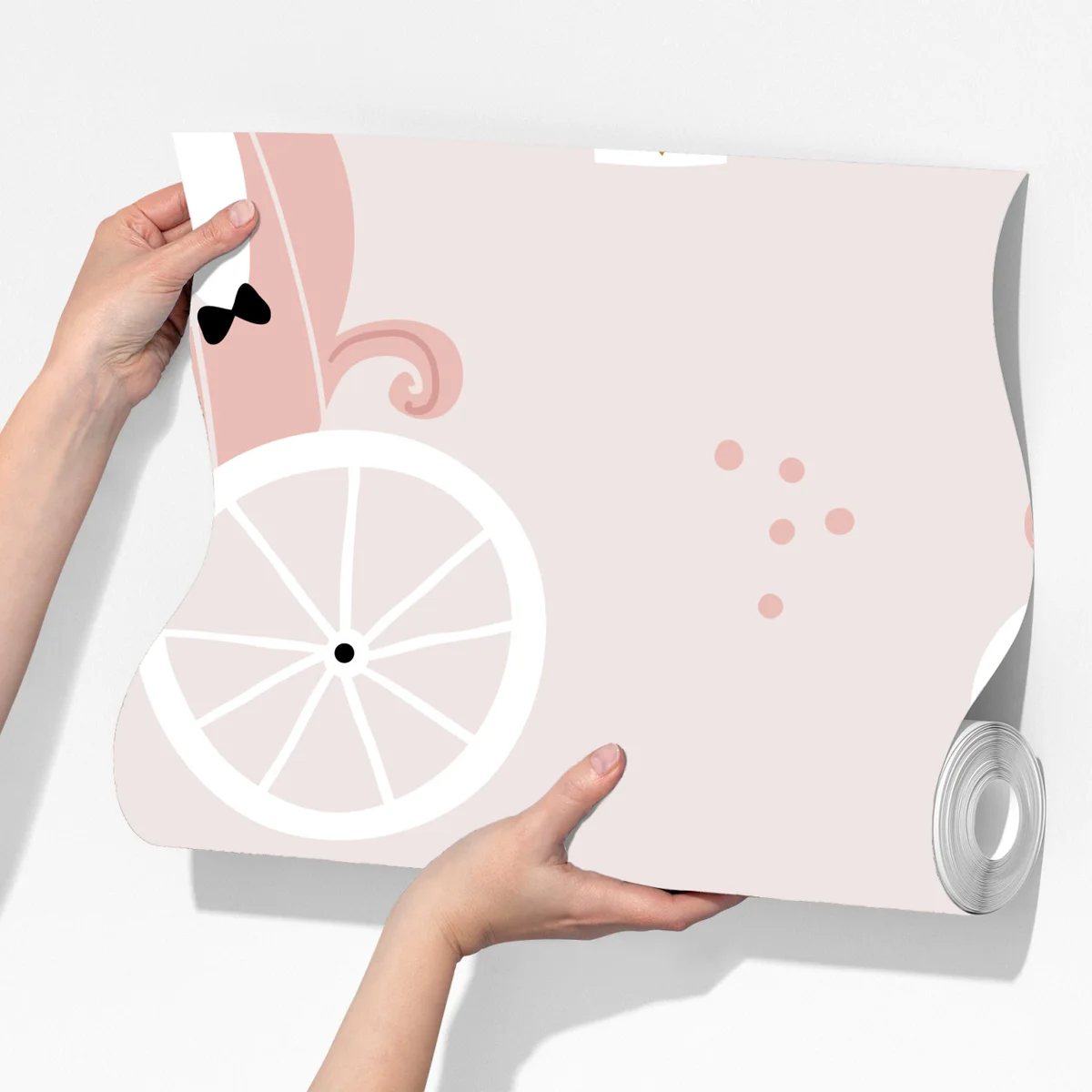 Fototapete rosa prinzessinnenkutsche muster Fototapete rosa prinzessinnenkutsche muster