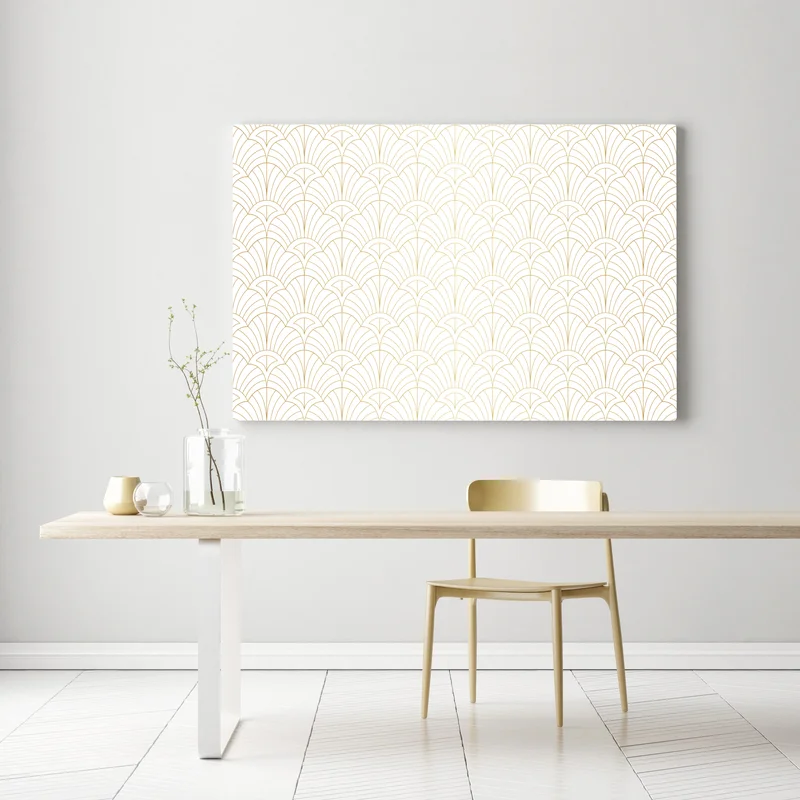 Leinwandbild goldenes art deco muster Leinwandbild goldenes art deco muster