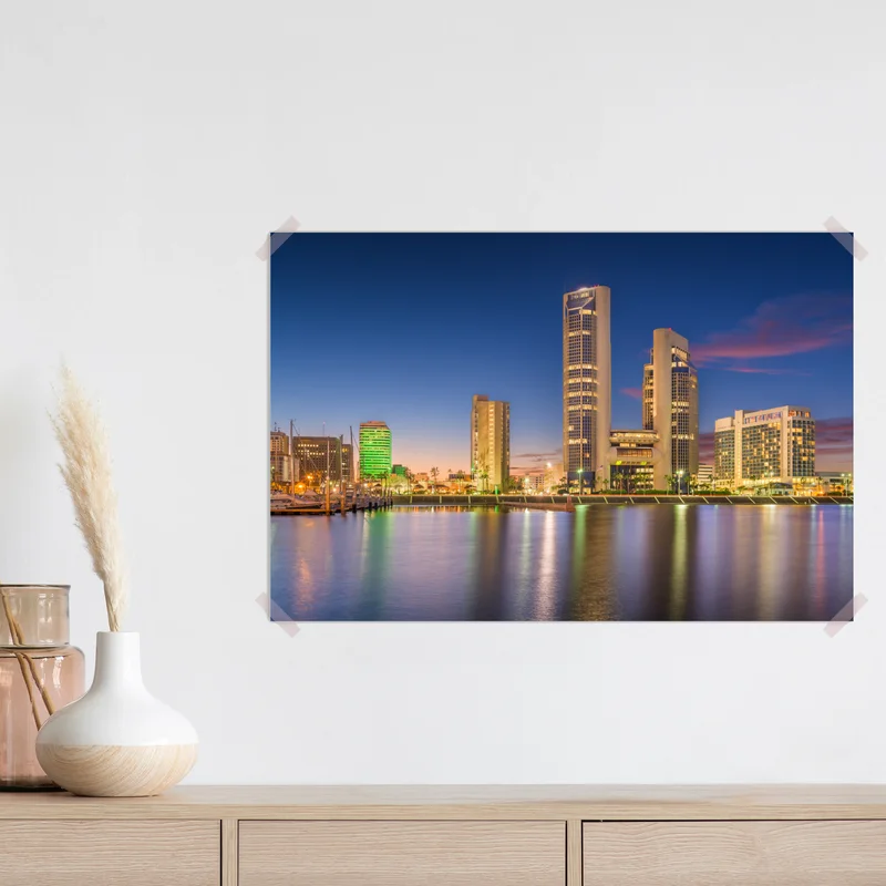 Poster Corpus Christi skyline bei dämmerung Poster Corpus Christi skyline bei dämmerung