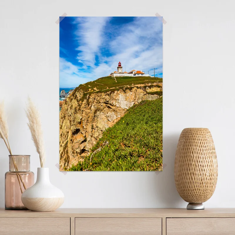 Poster leuchtturm auf den klippen von Cabo da Roca Poster leuchtturm auf den klippen von Cabo da Roca