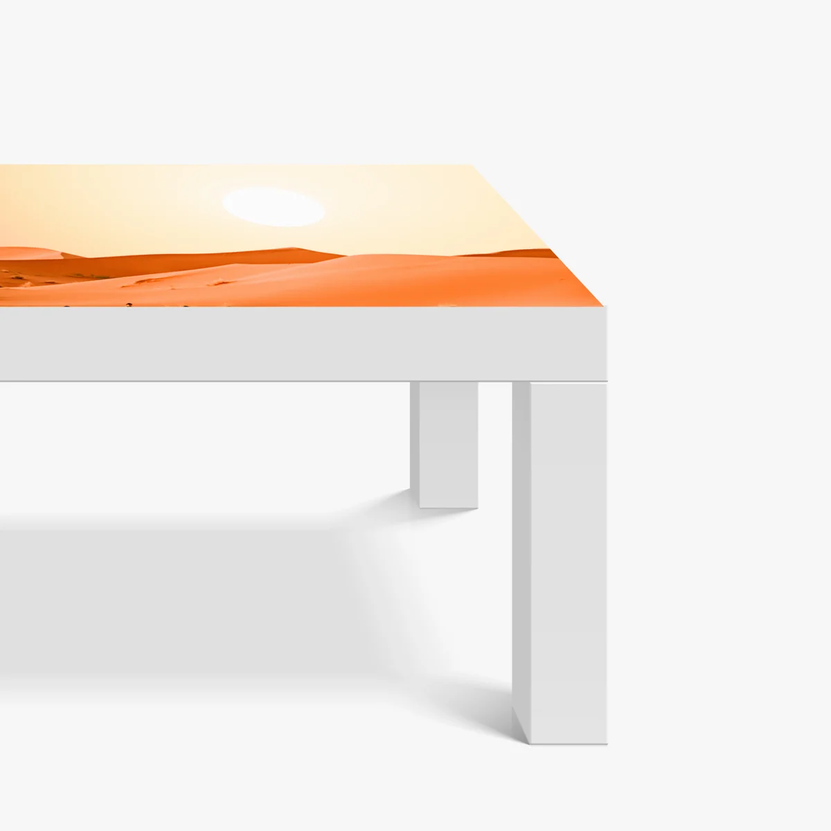 Tischaufkleber und Schreibtischaufkleber karawane von kamelen in der wüste bei sonnenuntergang Tischaufkleber und Schreibtischaufkleber karawane von kamelen in der wüste bei sonnenuntergang