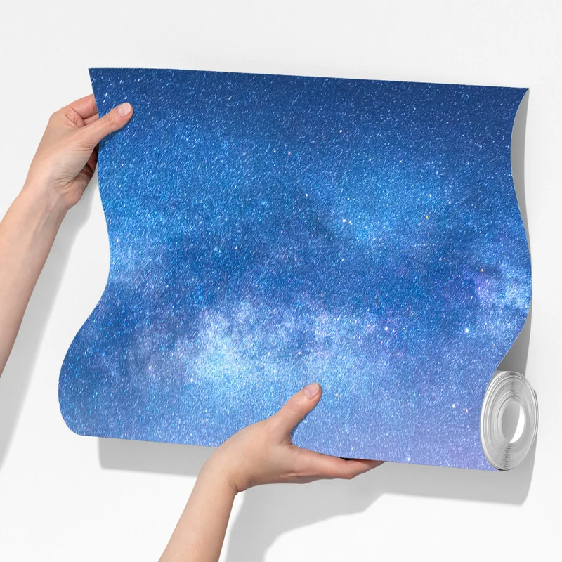 Fototapete ruhige arktische bergnacht unter der milchstraße Fototapete ruhige arktische bergnacht unter der milchstraße