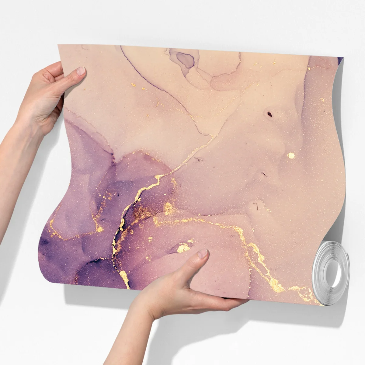 Fototapete ätherische lila marmorabstraktion Fototapete ätherische lila marmorabstraktion