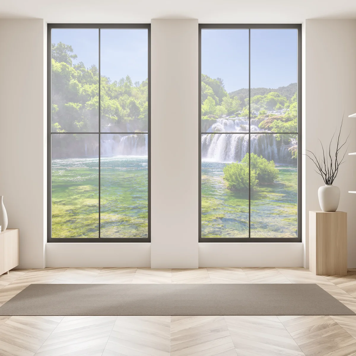 Fensteraufkleber Skradinski Buk wasserfall im Krka Nationalpark Fensteraufkleber Skradinski Buk wasserfall im Krka Nationalpark