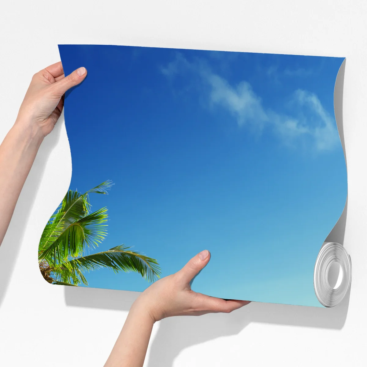 Fototapete tropischer Karibikstrand bei sonnenuntergang Fototapete tropischer Karibikstrand bei sonnenuntergang