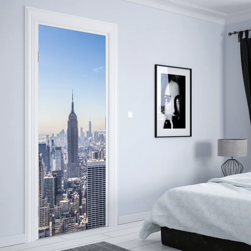 Türaufkleber New York skyline mit Empire State Building