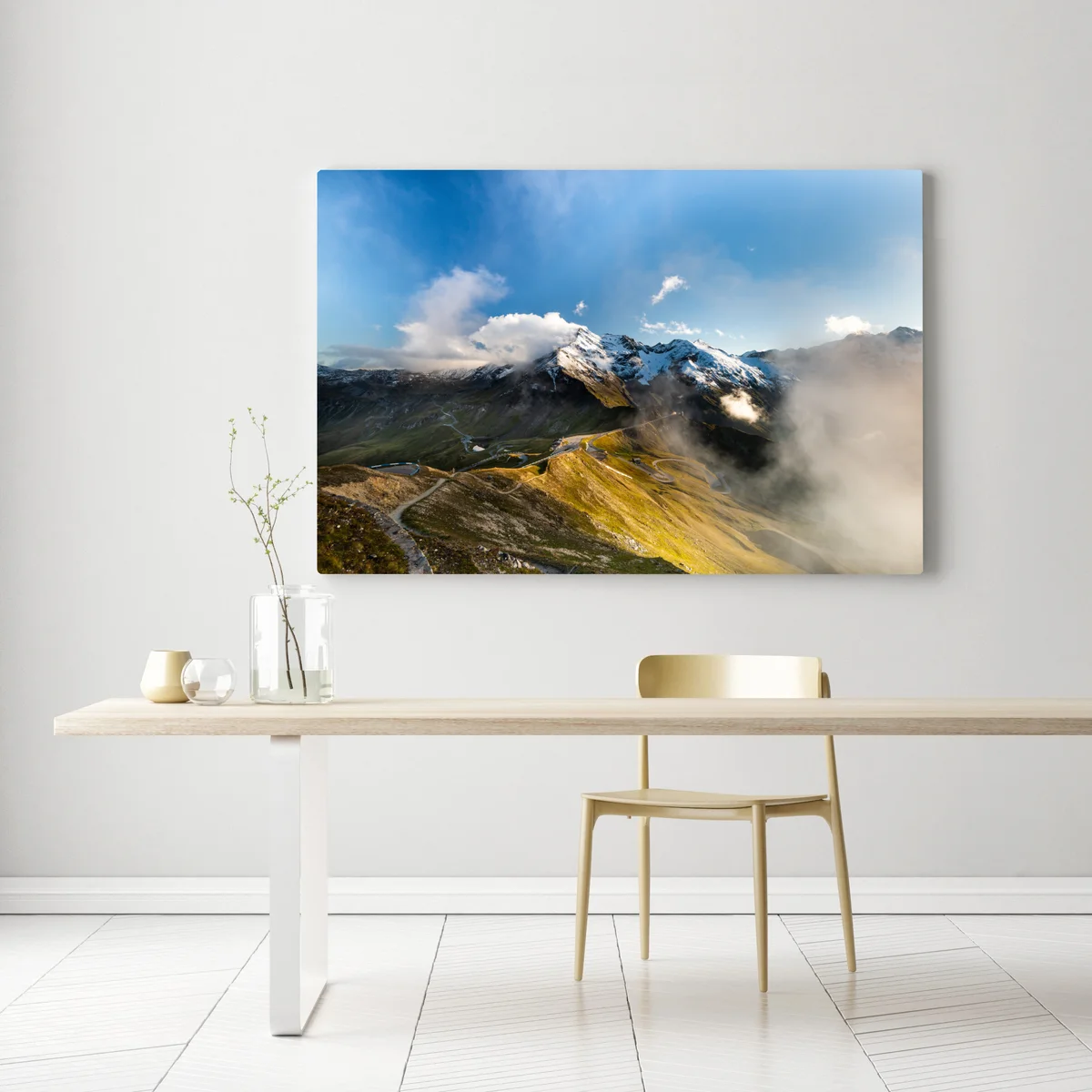 Leinwandbild Grossglockner panoramastraße in den Alpen Leinwandbild Grossglockner panoramastraße in den Alpen