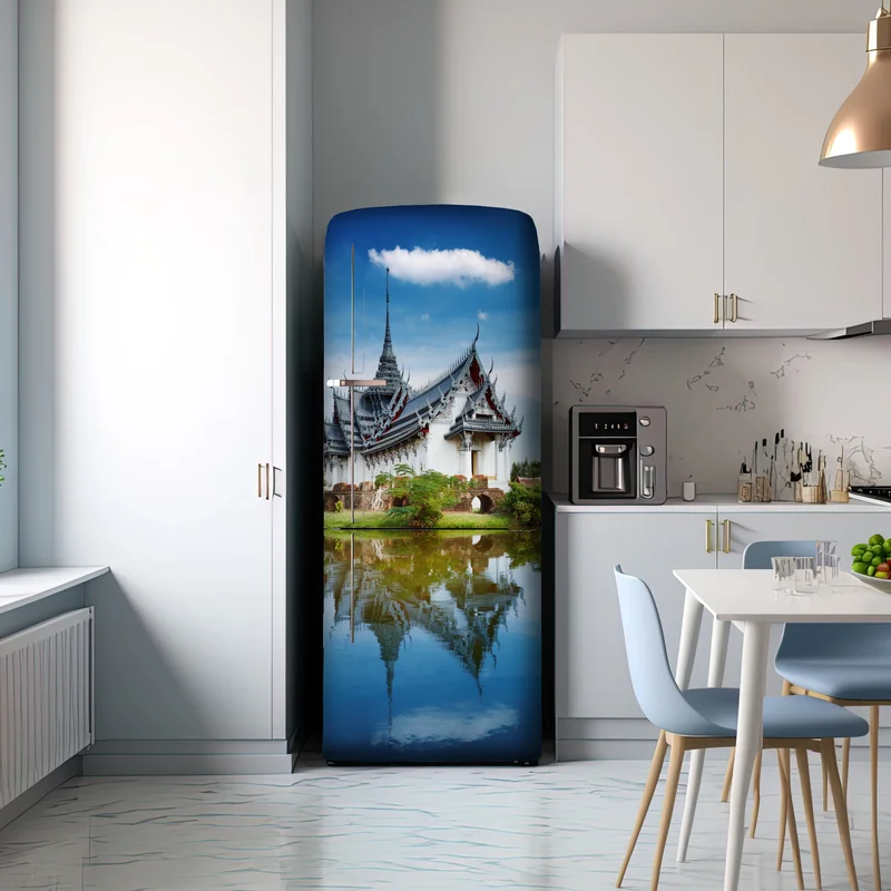 Kühlschrankaufkleber Sanphet Prasat palast am spiegelnden see Kühlschrankaufkleber Sanphet Prasat palast am spiegelnden see