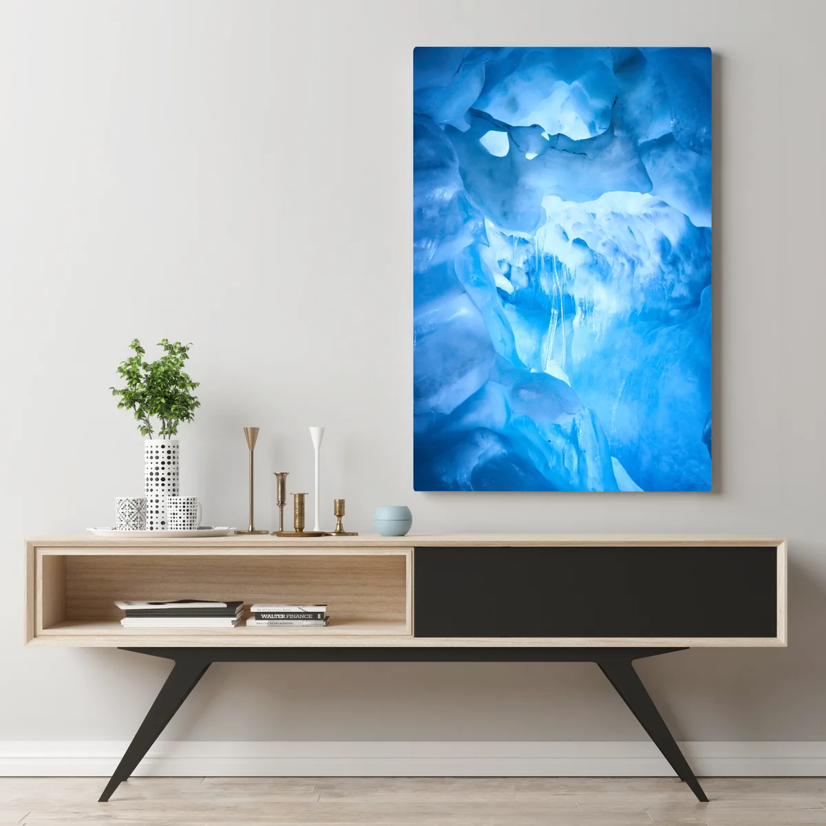 Leinwandbild ätherische blaue eishöhle Leinwandbild ätherische blaue eishöhle