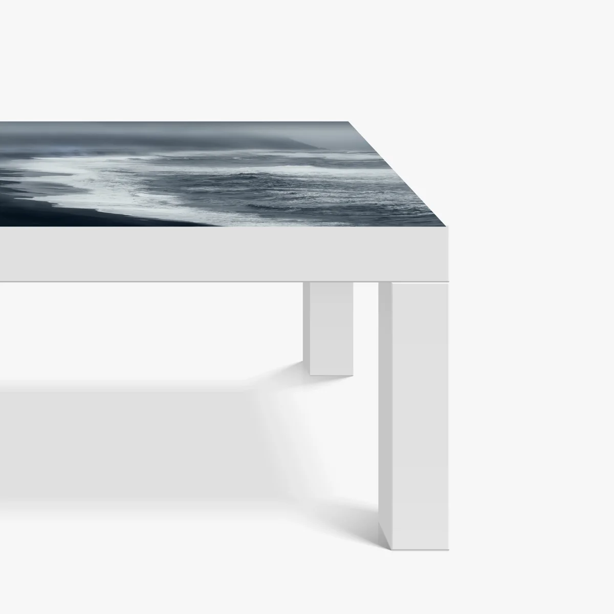 Tischaufkleber und Schreibtischaufkleber stürmische küste von Island panorama Tischaufkleber und Schreibtischaufkleber stürmische küste von Island panorama