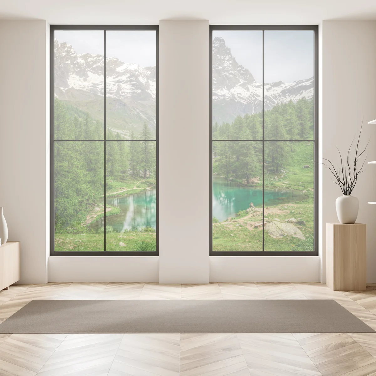 Fensteraufkleber blauer see bei Cervinia Fensteraufkleber blauer see bei Cervinia