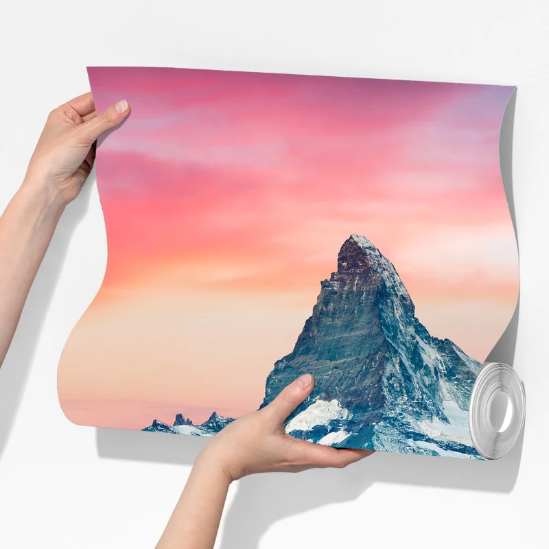 Fototapeta majestatyczny Matterhorn odbity w Stellisee Fototapeta majestatyczny Matterhorn odbity w Stellisee