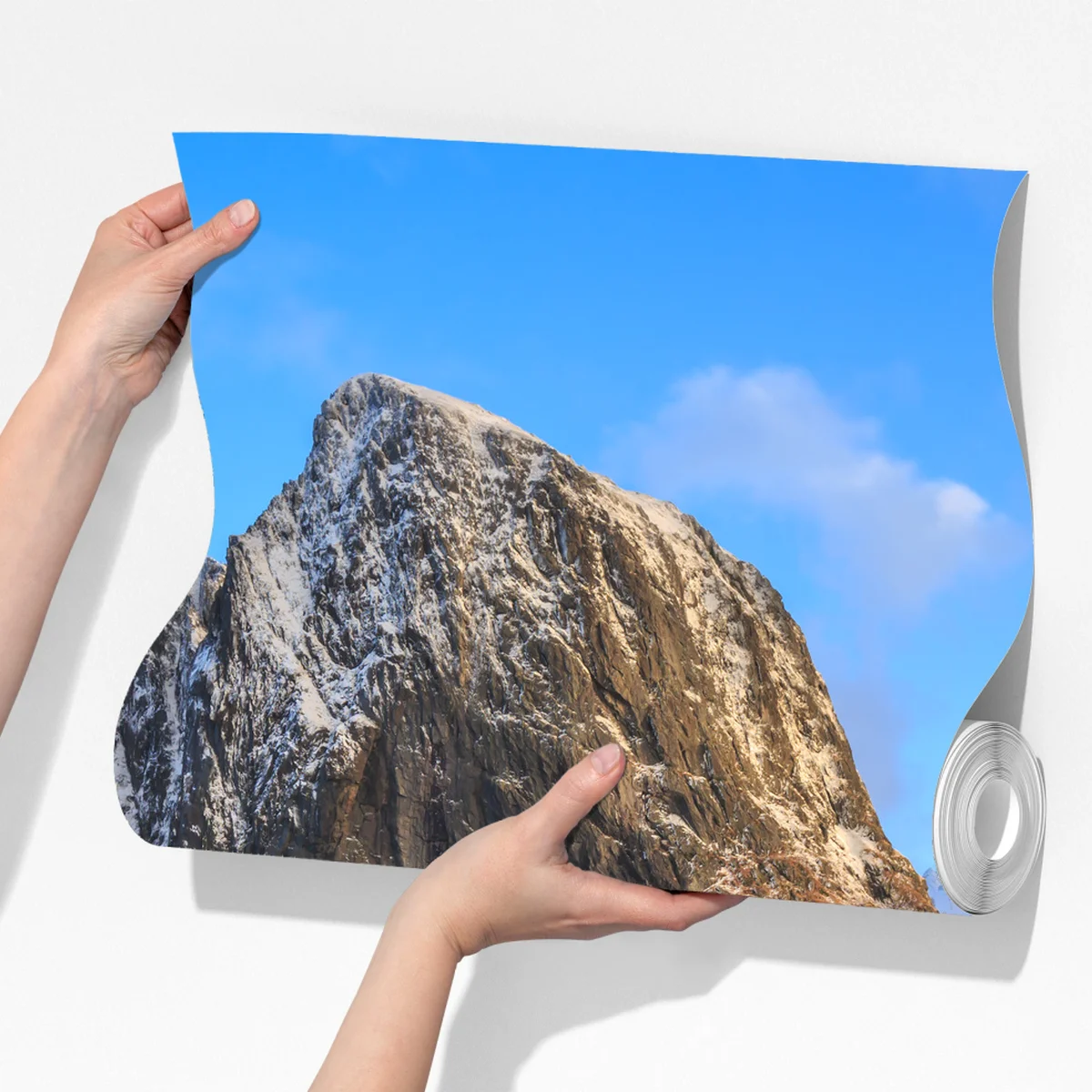 Fototapeta wioska nadbrzeżna w Norwegii z czerwonymi domkami Fototapeta wioska nadbrzeżna w Norwegii z czerwonymi domkami