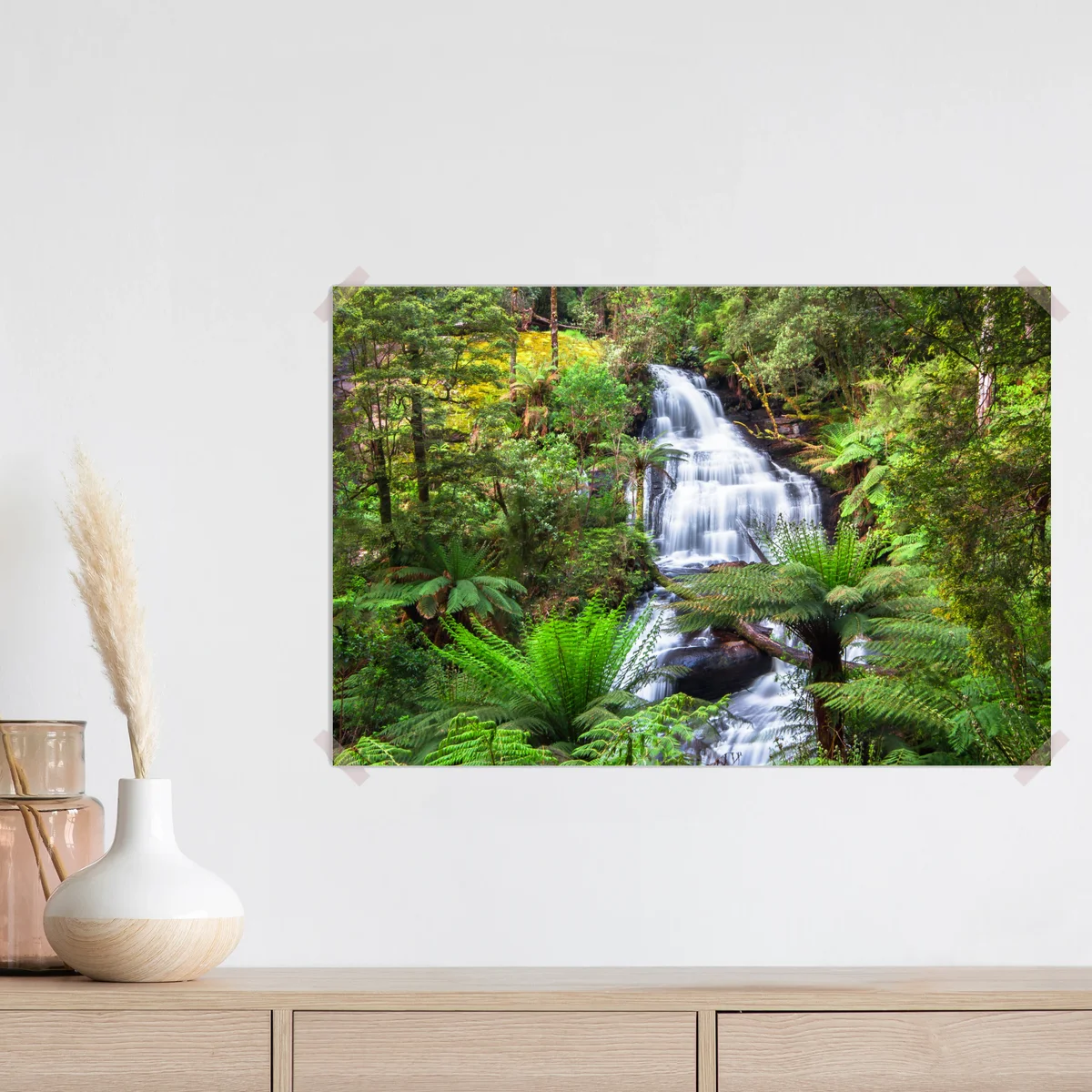 Poster Triplet Falls wasserfall im Great Otway National Park Poster Triplet Falls wasserfall im Great Otway National Park