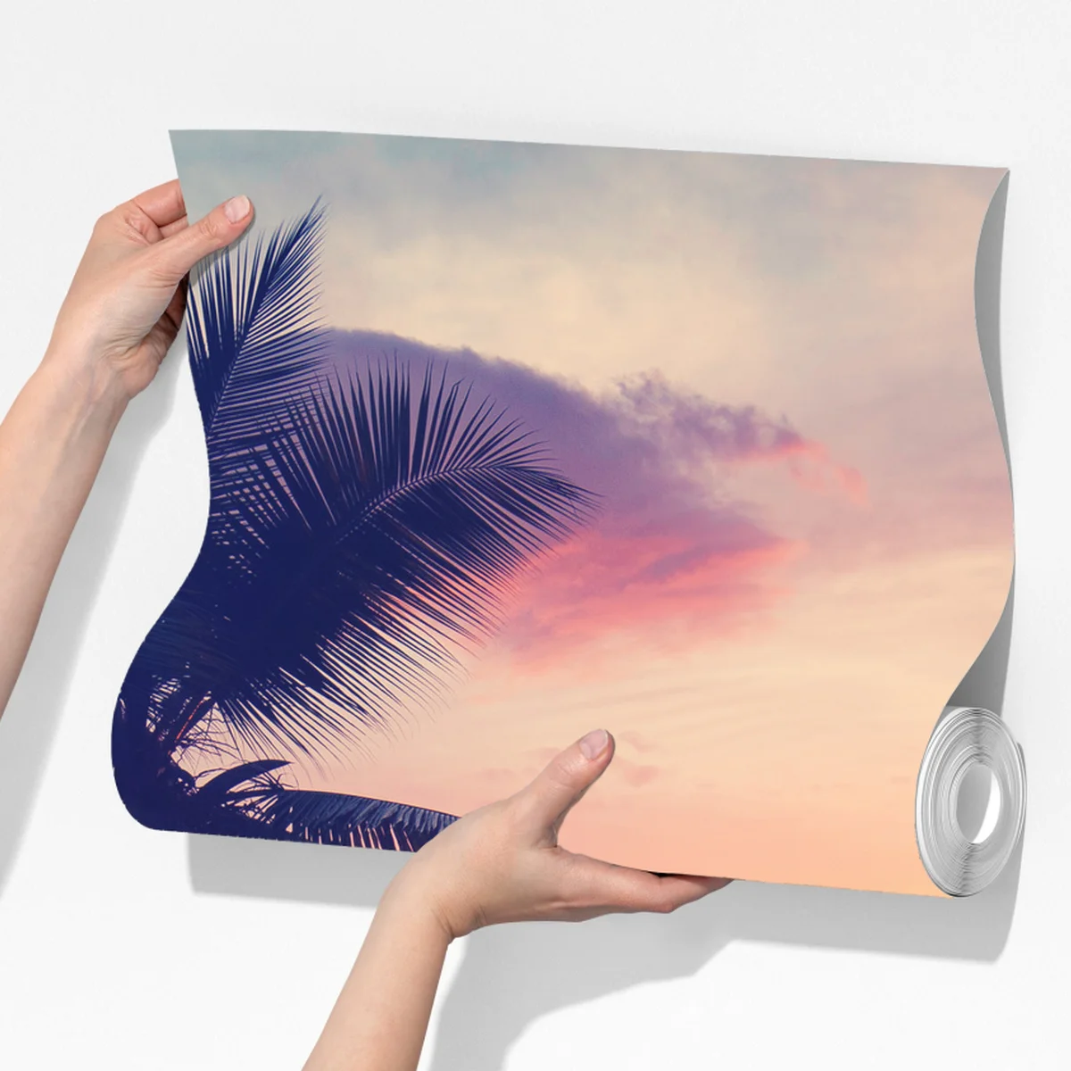 Fototapete tropischer pastellsonnenuntergang am meer Fototapete tropischer pastellsonnenuntergang am meer