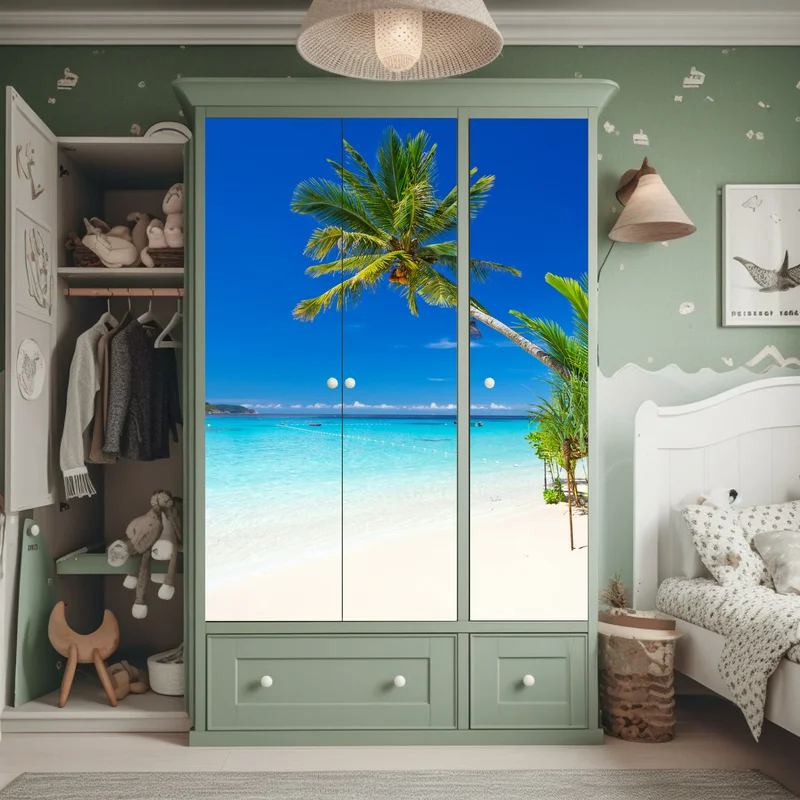 Schrankaufkleber tropischer strand in Thailand