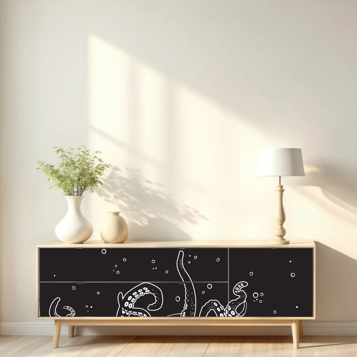 Repositionierbarer Aufkleber oktopus tentakel muster Repositionierbarer Aufkleber oktopus tentakel muster