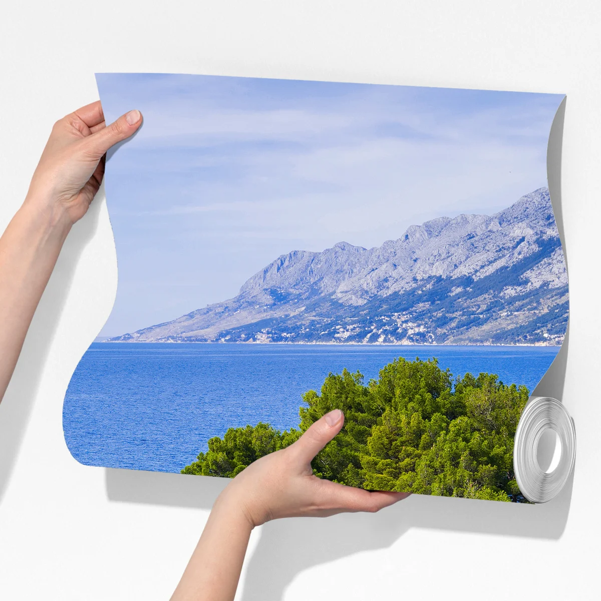 Fototapeta spokojna turkusowa zatoczka z łódkami Fototapeta spokojna turkusowa zatoczka z łódkami