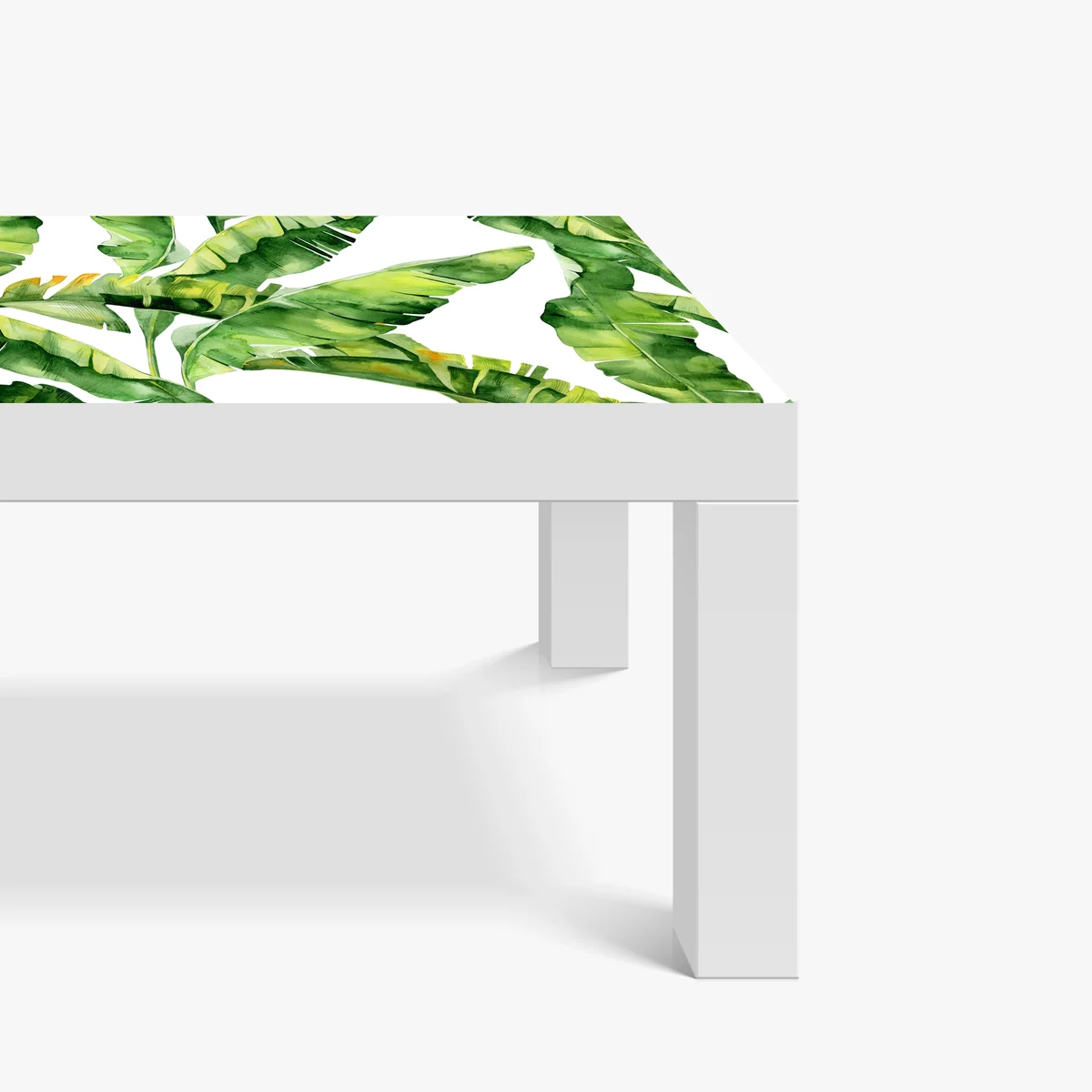 Tischaufkleber und Schreibtischaufkleber tropisches bananenblatt aquarellmuster Tischaufkleber und Schreibtischaufkleber tropisches bananenblatt aquarellmuster