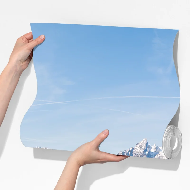 Fototapete ruhiges alpines wiesenpanorama Fototapete ruhiges alpines wiesenpanorama