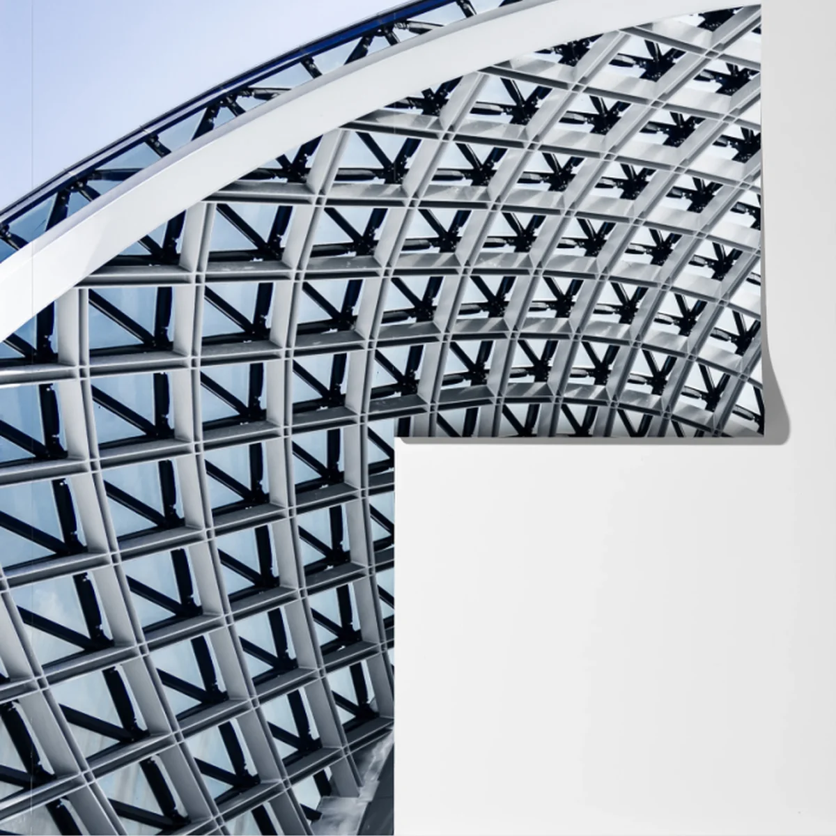 Fototapeta geometryczny łuk nowoczesnej architektury Fototapeta geometryczny łuk nowoczesnej architektury