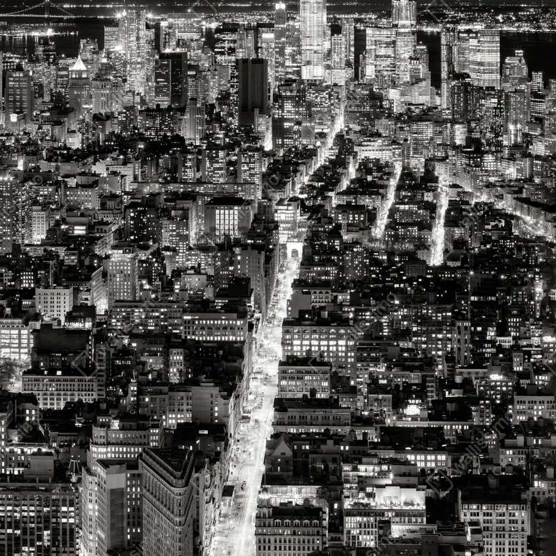 Tischaufkleber und Schreibtischaufkleber monochrome stadtansicht bei nacht Tischaufkleber und Schreibtischaufkleber monochrome stadtansicht bei nacht