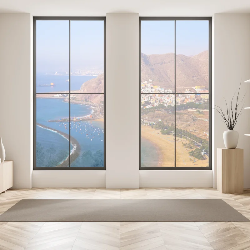 Fensteraufkleber strandmotiv Playa de Las Teresitas, Teneriffa Fensteraufkleber strandmotiv Playa de Las Teresitas, Teneriffa