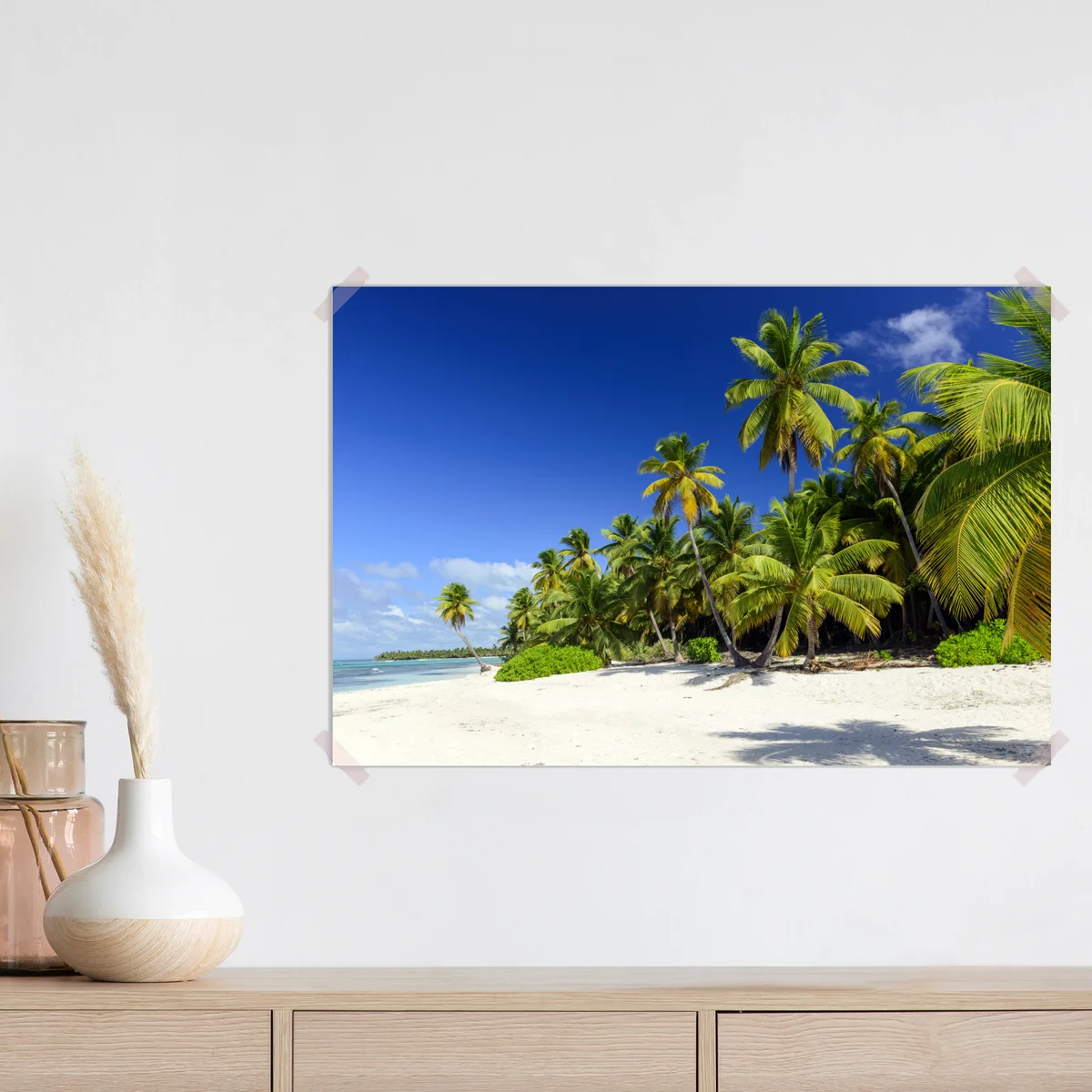 Poster ruhiger tropischer strand in Punta Cana Poster ruhiger tropischer strand in Punta Cana
