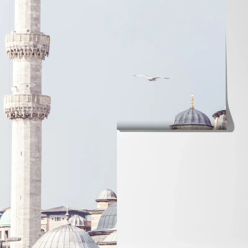 Fototapete Istanbul moschee kupeln im sanften licht Fototapete Istanbul moschee kupeln im sanften licht